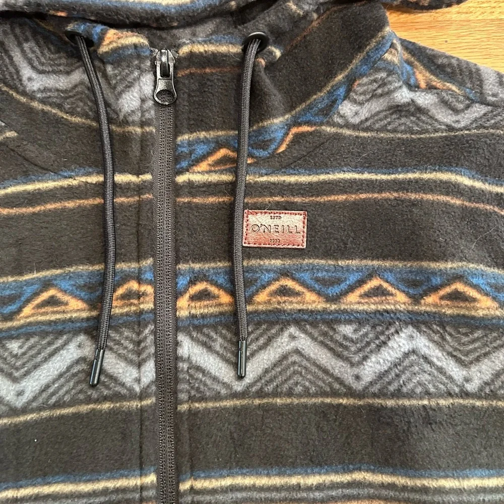 O'Neill Men’s Black and Blue Superfleece Pullover - Picture 3 of 7